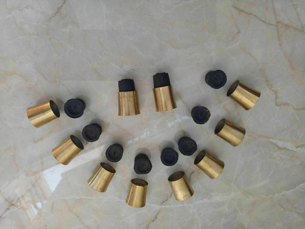 Brass Cane Spare Tip - Set of 10: Enhance and Restore Your Walking Stick - Solid Brass Construction Walking Cane - Nostalgic Vintage Cane