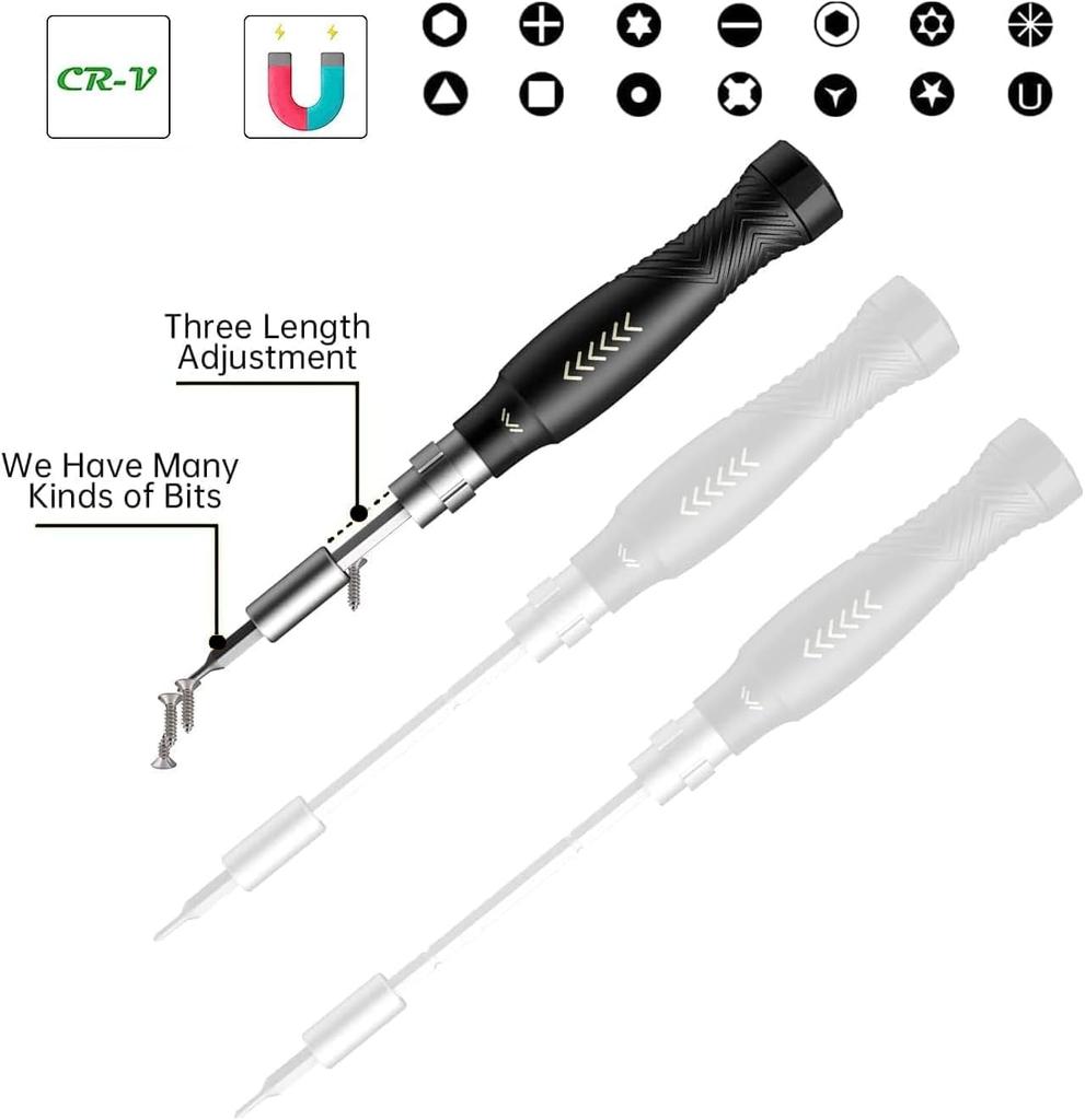 JAKEMY JM-8183 145 In 1 Precision Screwdriver Set Hex Phillips Magnetic CR-V Bits For iPhone PC Professional Repair Hand Tools