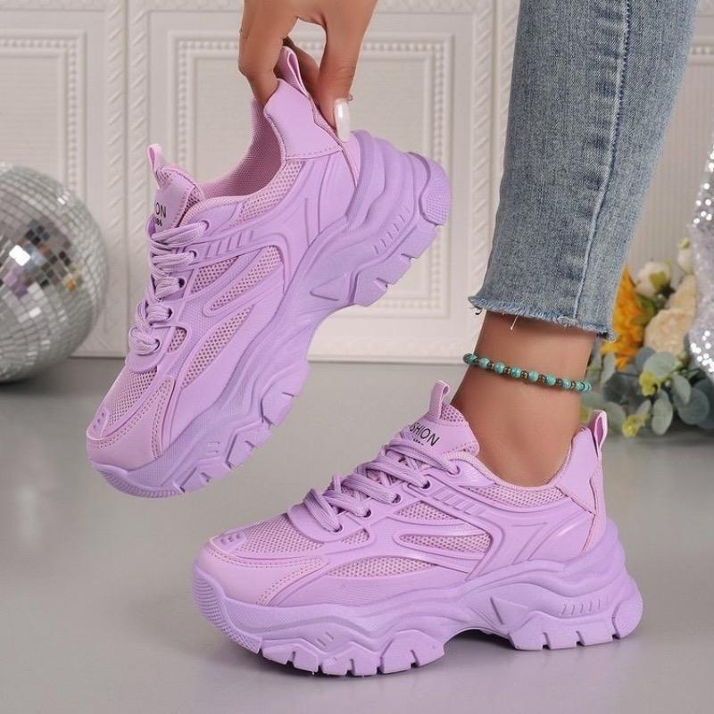 Fashion Sneakers for Women Mesh Breathable Casual Shoes Designer Platform Height Increasing Sports Shoes Comfort Tennis Shoes for Women