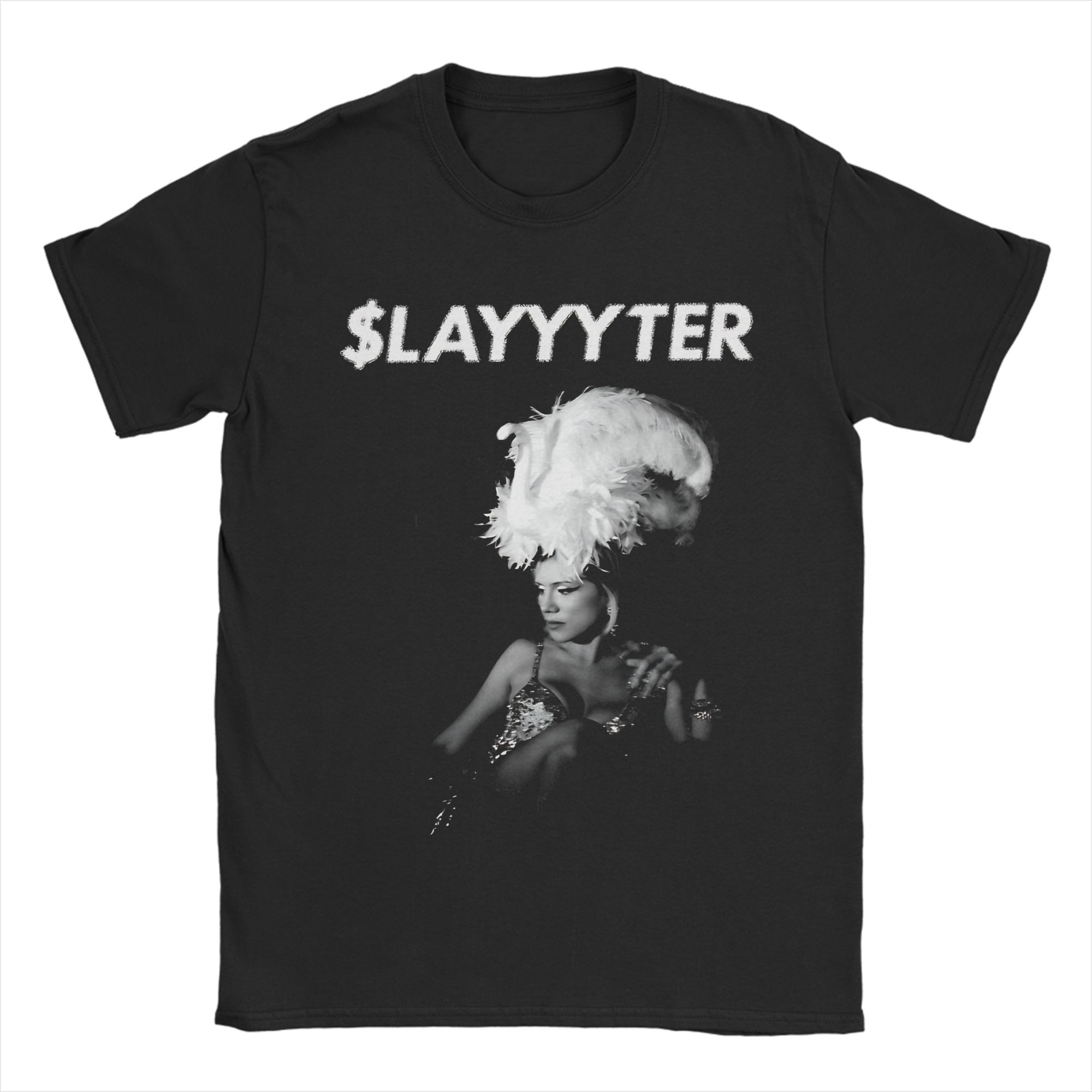 

Oversized T Shirt Summer Slayyyter American Singer Fashion T Shirts Cotton Tshirt for Adult Y2K Basic Short Sleeve Top Tees 5XL різнокольоровий