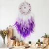 Purple Dream Catcher Wall Decor Feather Dream Catchers with Crystal Pendant Handmade Dreamcatcher Wall Hanging Ornament for Bedroom Living Room Home