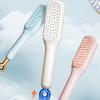 Automatic Cleaning Telescopic Comb, One-pull Lifting Retractable Comb, Easy Clean Retractable -Static Massage Comb