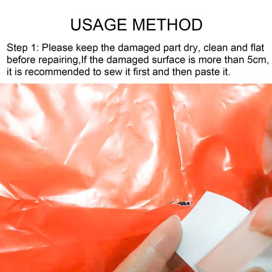 1 Roll/5Pcs Repair Sticker Waterproof Cuttable Self-adhesive Repair TPU High Stickiness Swimming Pool Sticker Water Sports