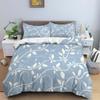Flower Leaves Duvet Cover Set Fashion Pattern Print Polyester Comforter Covers with Pillow Case King Queen Twin Size Bedding Set