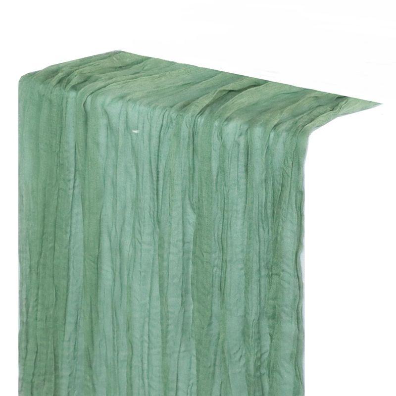 

Good-Sage Green Cheese Cloth Table Runner Country Tulle Cheese Cloth Table Runner Decoration 90X300cm светло-зеленый