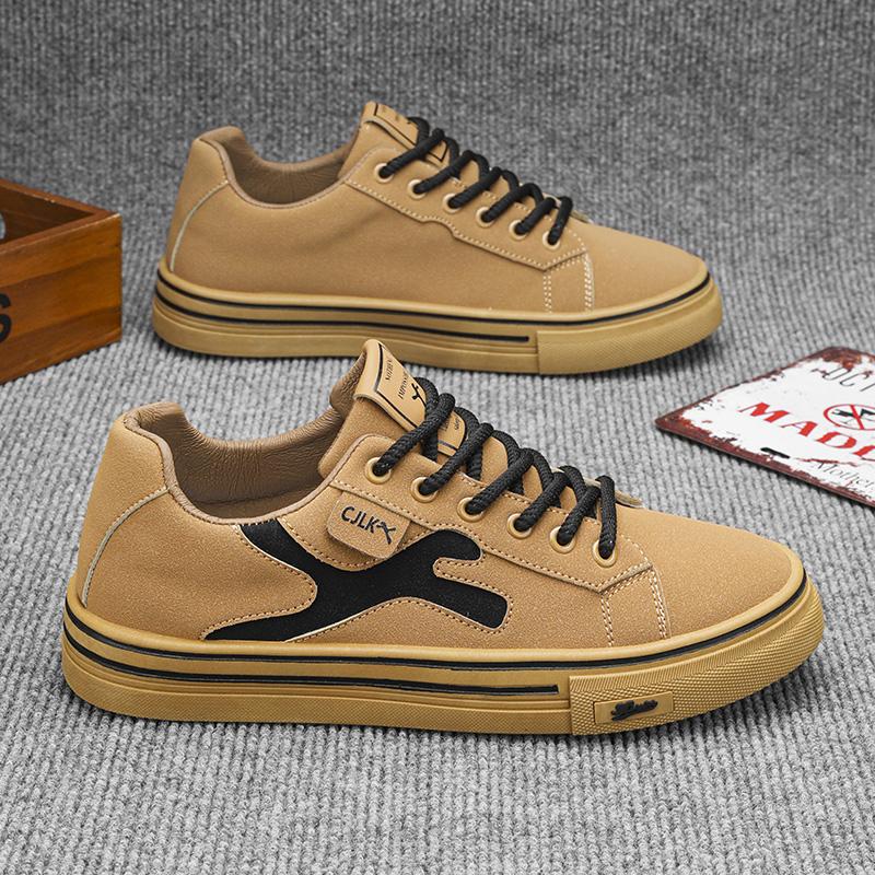 Men's Vulcanized Shoes Classic Low-top Canvas Shoes Breathable Canvas Casual Shoe Fashion Skateboard Shoes Lace Up Men Sneakers
