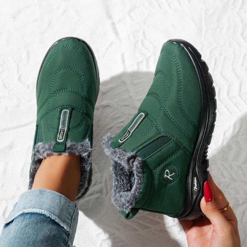 Winter New Cotton Shoes for Women's Casual Sports, Warm Sports Shoes, Comfortable and Plush Thick Snow Boots