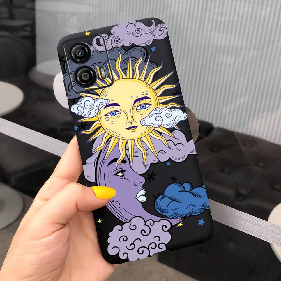 

For Cover Motorola Moto G73 G53 G23 G13 Phone Case Bumper Dragon Astronaut Flower Fashion Coque For Moto G13 G 53 73 Soft TPU Moto G53