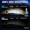 2Pcs 30000LM H4 H7 LED Headlight Bulbs Mini Turbo H11 LED H8 9005 HB3 H1 80W Car Fog light Hi lo beam Headlamp Auto Plug&Play Lamp 6500K White
