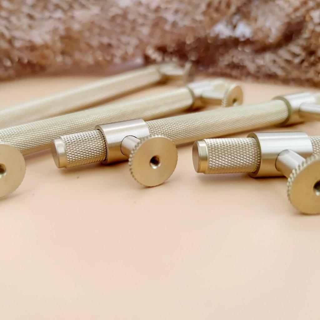 Maniglia Per Cucina Ceramica Avorio Spiga Metal Style Ottone Antico - Foto 6