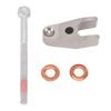 Fuel Injector Holder Retaining Bracket with Bolt Washer 6110160038 Replacement for W210 E Class E320 W164 M Class ML320