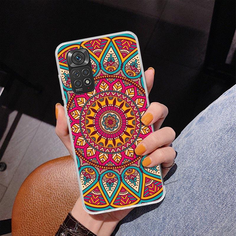Totem Mandala Colorful Flower Phone Case For Xiaomi Redmi Note 15 14 13 12S 12 11 Pro Plus 14S 11S 11E 10 10S 11T 5G Personalize