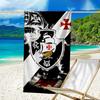 Vasco Fußballverein Bedrucktes Strandtuch, Superweiche Mikrofaser, Perfektes Geschenk Geburtstag, für Pool, Strand, Reisen, für Familie und Freunde