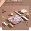 Creative Pvc Sanitary Pads Bag  Floral Print Large Capacity Multipurpose Coin Purse Portable Cosmetic Storage Bag