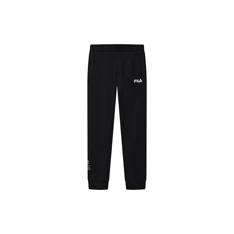 FILA Casual Pants Men s Jet Black Moderate Cuffed Pants F11M239604FBK XL