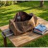 24 Inch Genuine Leather Trolly Duffel Travel Overnight Weekend Leather Bag Sports Gym Duffel Luggage Travel Bag For Men And Women