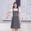 Sleeveless Women Overall Apron Cotton Cooking Smock Fashionable Work Uniform