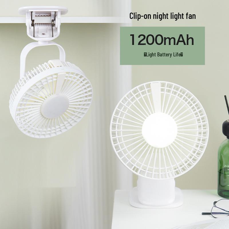 Portable Desktop Air Cooler with Night Light - Compact Household Electric Fan for Indoor Cooling and Humidification