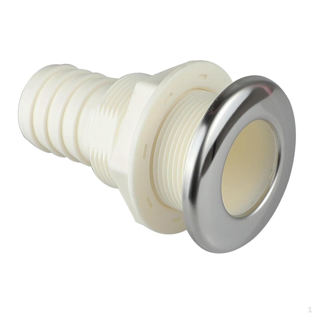 Through-hull Fitting, Deck Drain, Overflow Connection, Suitable for Bilge