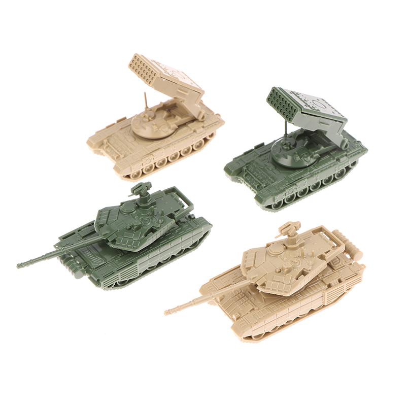 For Boys 1/4Pcs Tos Rocket Artillery Military Fighting  1/144 Plastic 4D Assembled T-90Ms Main Battle Tank Model