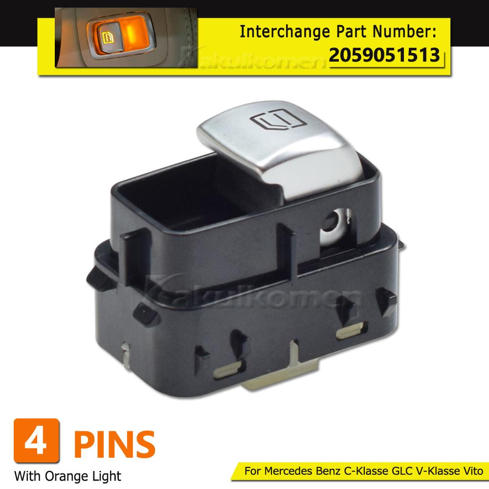 A2059051513 2059051513 Black/Beige/Brown Passenger Side Power Window Switch For Mercedes-Benz C V-Klasse Vito GLC W205 2014-