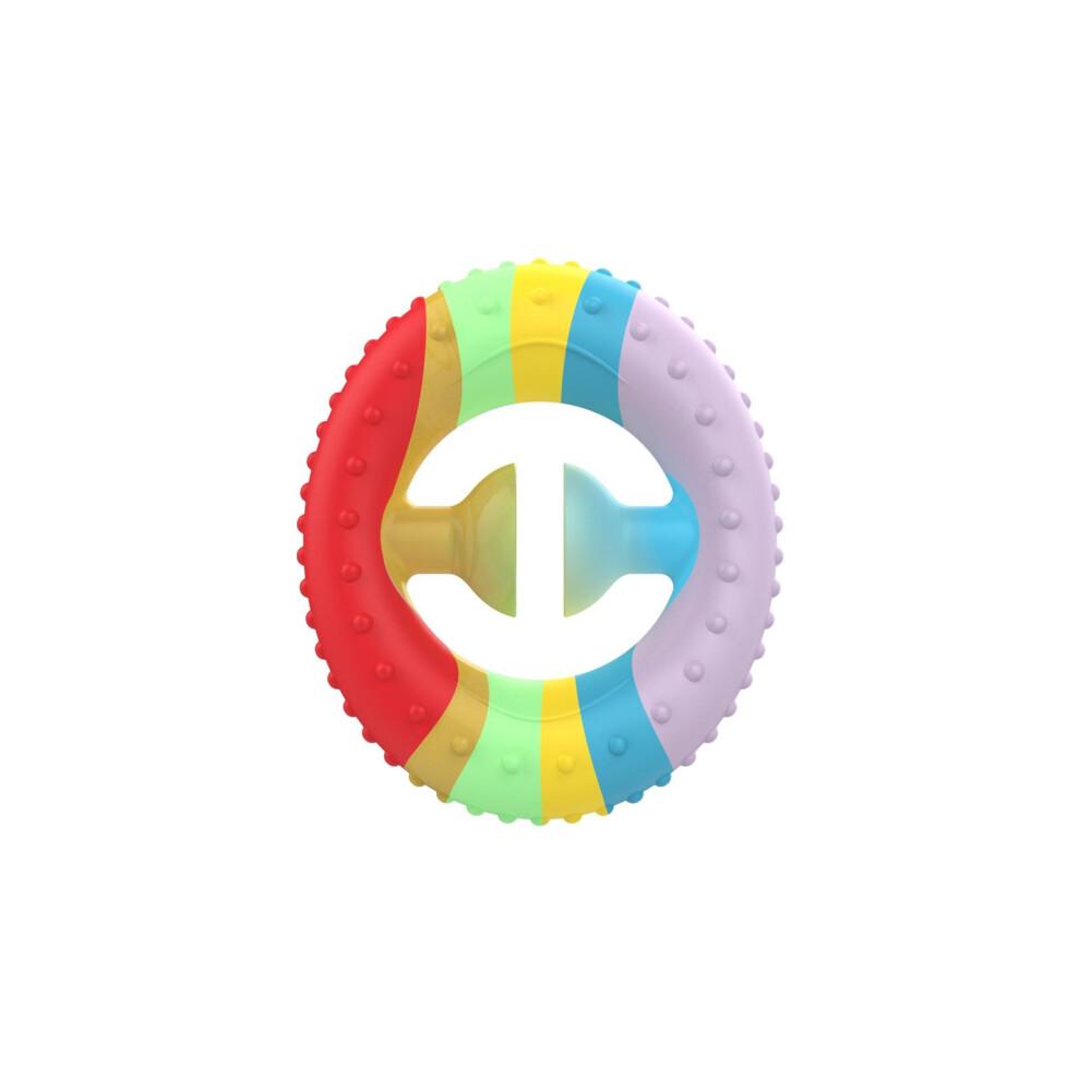 Colorful Silicone Squeeze Toy with Suction Cup for Sensory Play