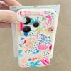 Kreslený pouzdro na malování na dovolenou pro Xiaomi Redmi Note 14 13 Pro 5G 4G 12 11 Funda Xiaomi 14T 13T 11T Pro Silikonový kryt s koženou texturou