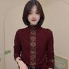 German Velvet Warm Foreign Semi-turtleneck Long-sleeved Top Autumn and Winter New Fashion Temperament Thin Bottoming Shirt