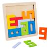Grenzüberschreitendes Holzpuzzle: Frühe Bildung Logik- und Zahlen-Denkaufgabe für Kinder ab 3 Jahren