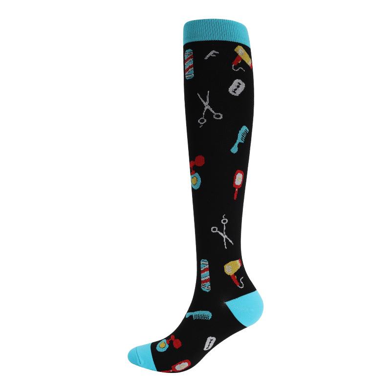 

300 Styles: Compression Nylon Knee-High Socks for Cycling, Running, and Yoga S/M recommended 34-39