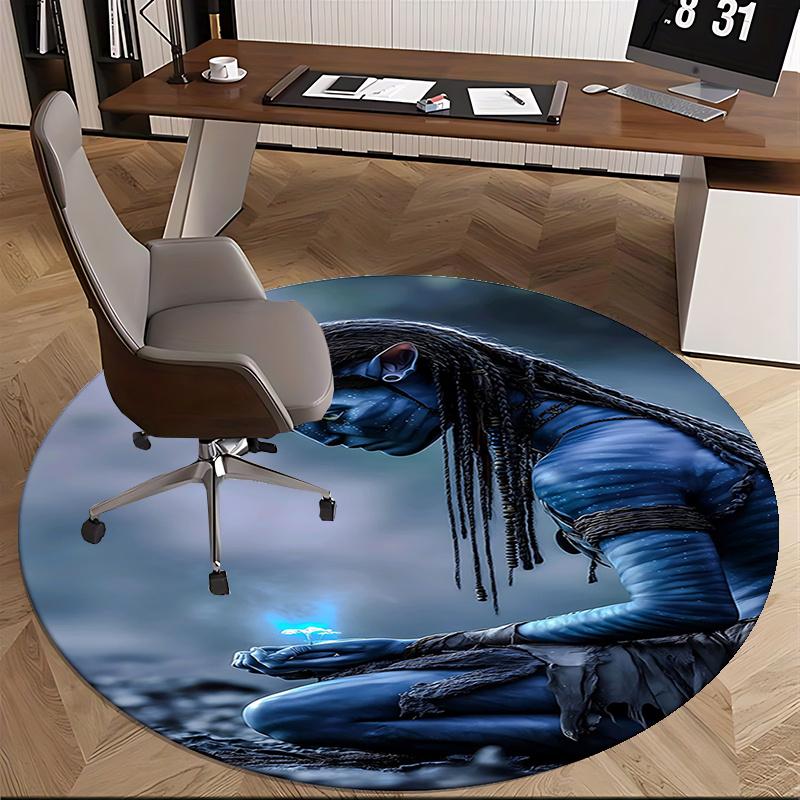 Avatar-Inspired Chair Mat - Round Carpet for Home Decor, Office Use, Living Room, Bedroom, Gift Idea0204b