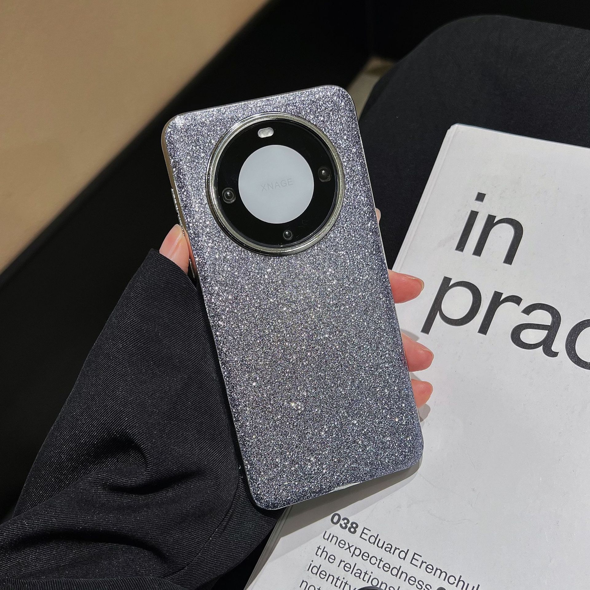 

Роскошный чехол для телефона со стразами для Huawei Mate60pro+, Высококлассный блестящий защитный чехол Mate60 для женщин HUAWEI Mate60Pro/60Pro + серый