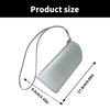 Portable Slim Eyeglasses Pouch Soft Sunglasses Bag Fashion Accessory for Trendy Men and Women with Necklace Strap