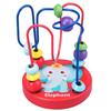 Kids 8-Note Xylophone Lacing Clock Rainbow Tower Four Sets Column Shape Board Worm Twist Baby Educational Toy MHWJ-003