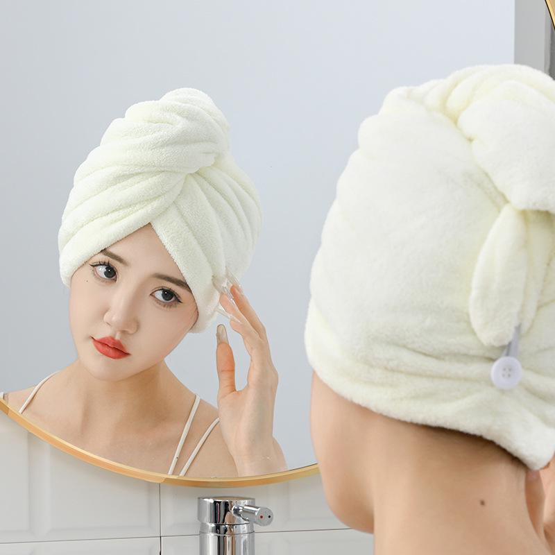 Microfiber Coral Fleece Quick-Dry Hair Wrap Towel