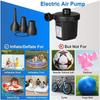High Pressure Electric Air Pump Fast Inflation Deflation for Inflatable Boat Camping Blower Outdoor Portable Quick Inflator Pump