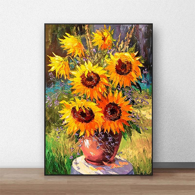 Van Gogh Sunflower Wall Art Poster Monet Abstract Vintage Mural Modern Home Decor Canvas Pictures Prints Living Room Decorate