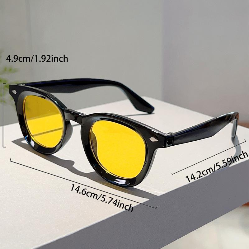 New Small Frame Oval Sun Glasses Trend Sunglasses Men's and Women's Street Trend Cool Eyeglass Shades Glasses Frame UV400 Glasse