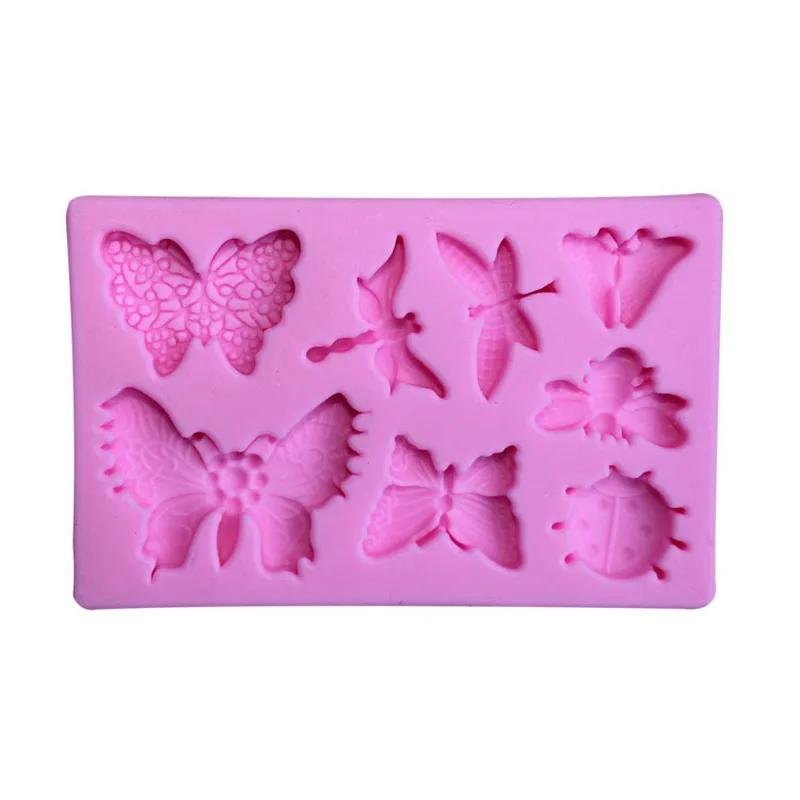 Silikon DIY Øyenstikker Sommerfugl Fondant Silikonform Flytende Silikonform Myk Leire Håndlaget Såpe Klut
