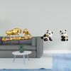Modern Feng Shui Panda Figurine Sculptures Chinese Animal Resin Bookends Decorative Ornaments for