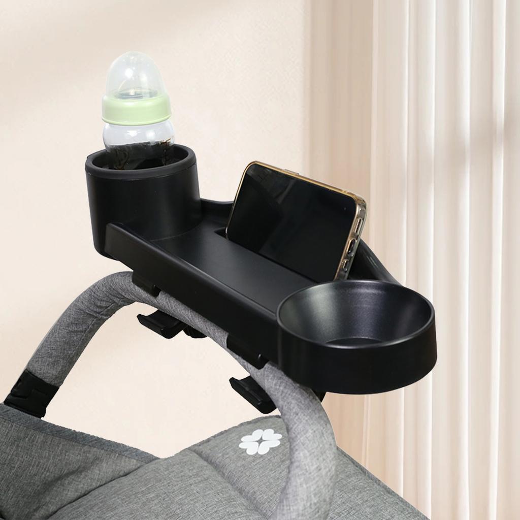 Stroller Tray Cup Holder Universal Accessory for Baby Strollers with Storage Space Lightweight Durable and Easy to Install
