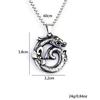 Necklace Retro Flying Dragon Moon Men's Fashion Pendant