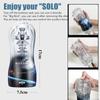 Male Masturbator Cup Soft Pussy Transparent Vagina with Red Ball Sex Toys for Men