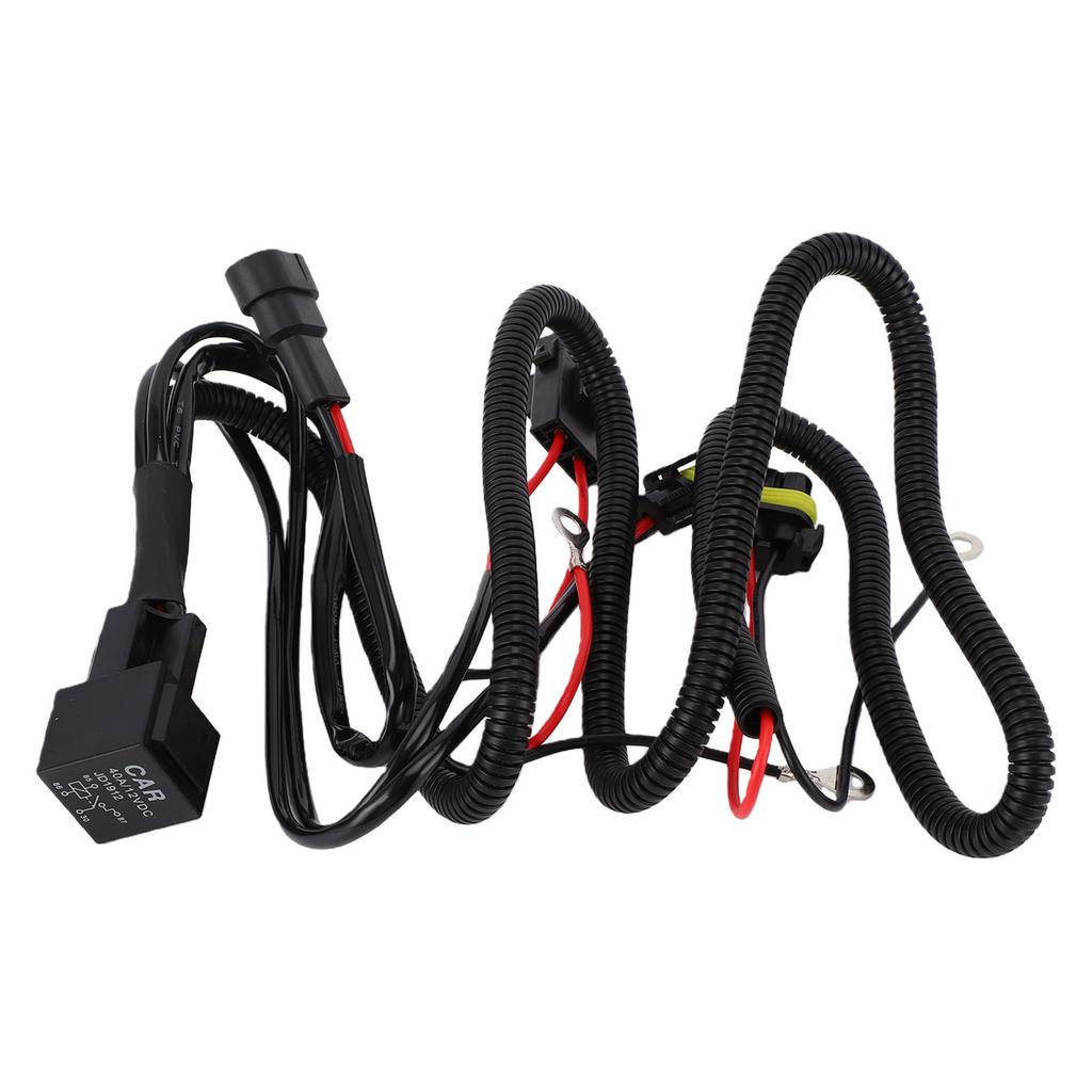 LED Light Bar Wiring Harness Kit 40A 2 Plugs 9006 Fog Light Wiring Harness Relay Kit for Vehicles