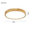 Nordic Simple Solid Wood Ceiling Lamp Modern Fashion Aisle Lamp Circular Three Color LED Lamp Ultra Thin Study Bedroom Lamp
