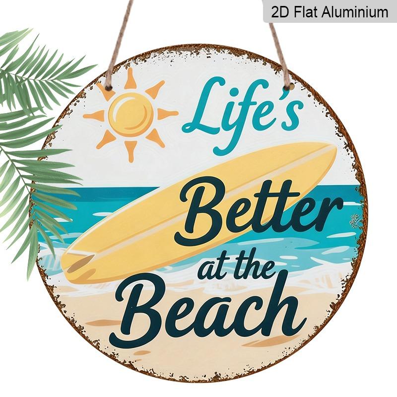 

2D Flat, Retro Aluminum Wall Coverings in Various Sizes, Perfect for A Summer Vacation Look with Beach and Surfboard Designs. Suitable for Indoor and 20*20cm