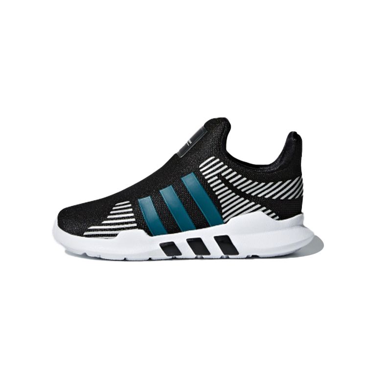 Adidas Originals Eqt Adv 360 I Fabric Comfortable Versatile Non-Slip Durable Low-Top Walking Shoes Baby Shoes Black Green CQ2872