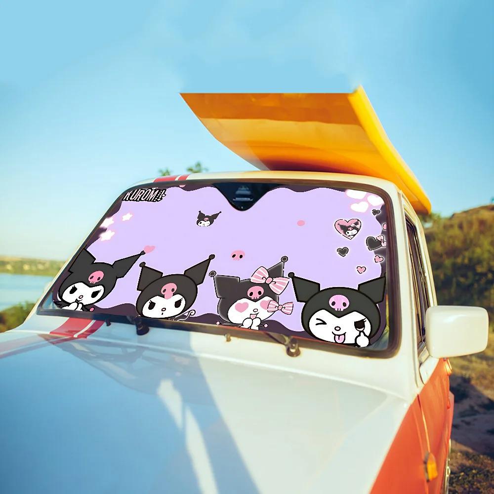 Kuromi Car Sunshade Windshield - Fun Sun Protection