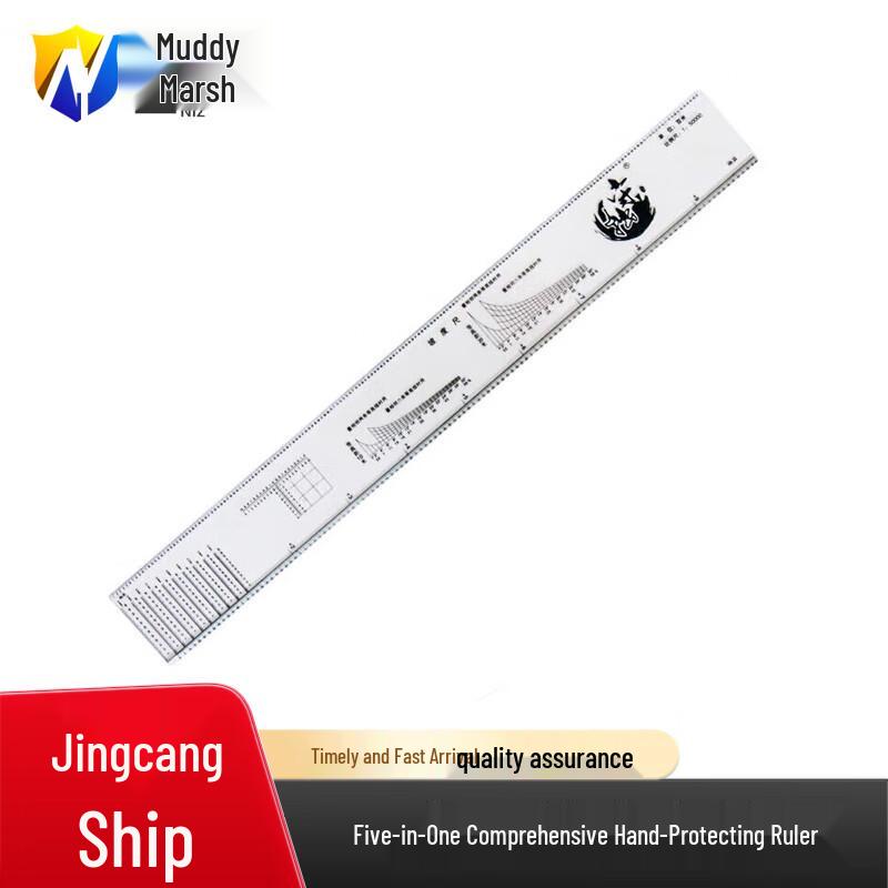 High-Precision 5-in-1 Tactical Navigation & Coordinate Ruler