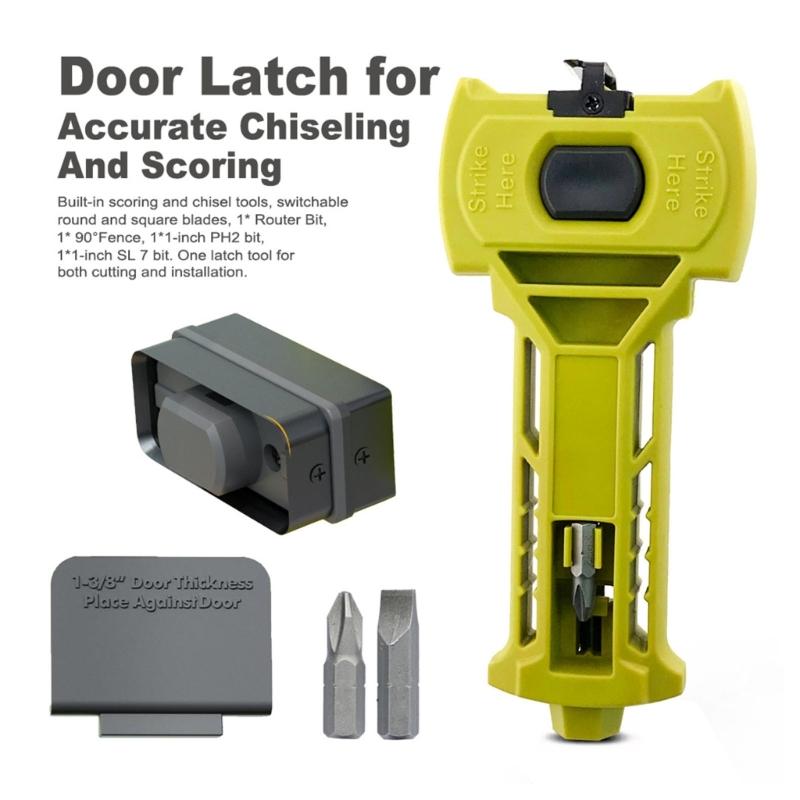 Ergonomic Lock Installation Chisels Door Hinge Jig, Door Hinge Mortiser Plastic Tool For Woodworking Home Renovations